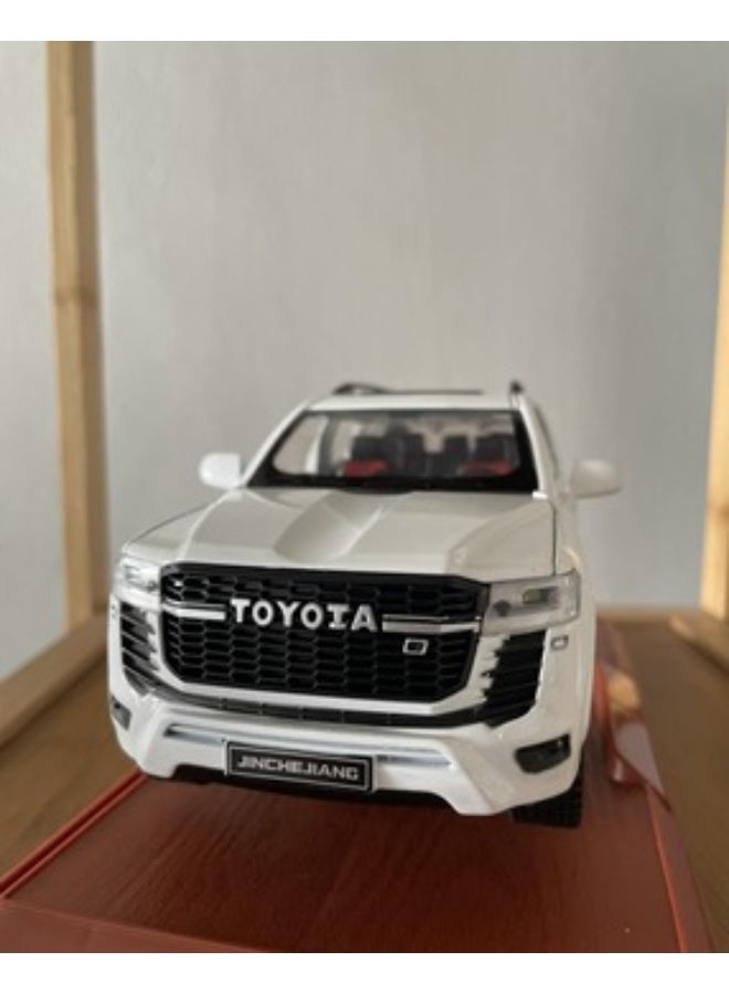 1:24 Scale Simulation of Toyota Land Cruiser SUV Model Car – Diecast Alloy Pull-Back Toy Vehicle with Lights & Sound –Toy for Kids & Adults - Image 3